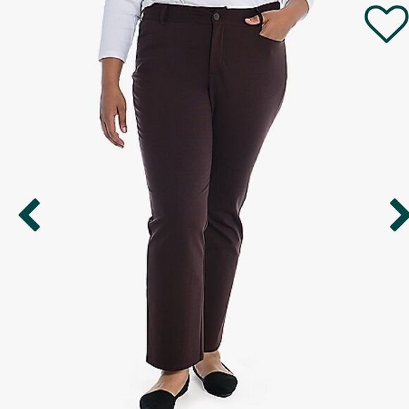 Christopher & Banks signature slimming purple/grey Pants size 6 - Picture 2 of 11